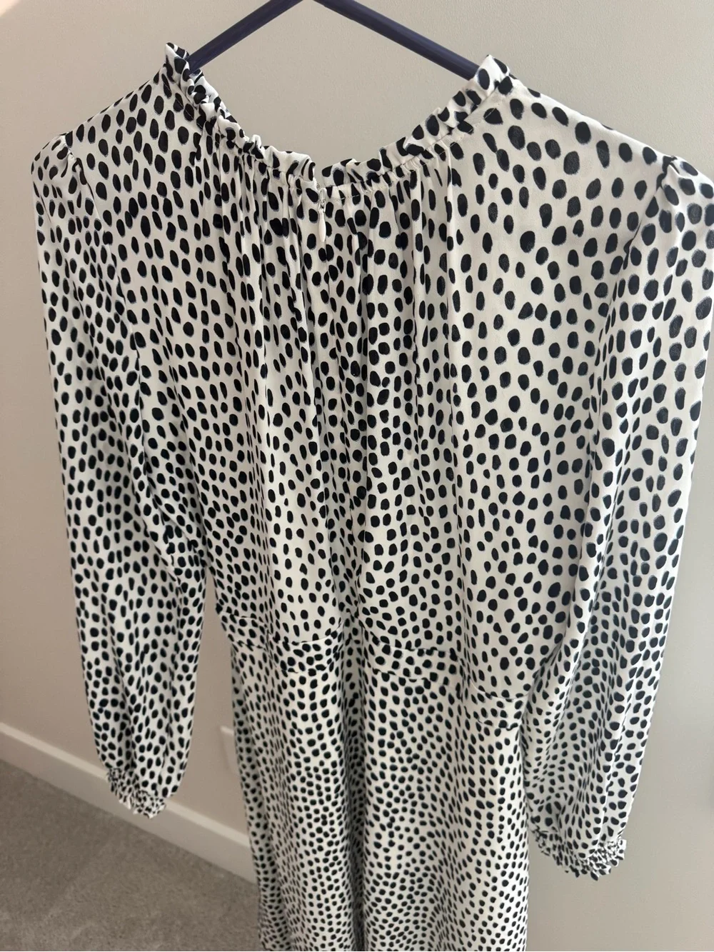 NWT J. Crew Ruffle-neck leopard peasant dress (Size 4)